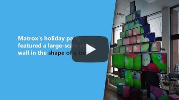 Matrox Decorates Their Tree this Year with QuadHead2Go Multi-monitor controllers