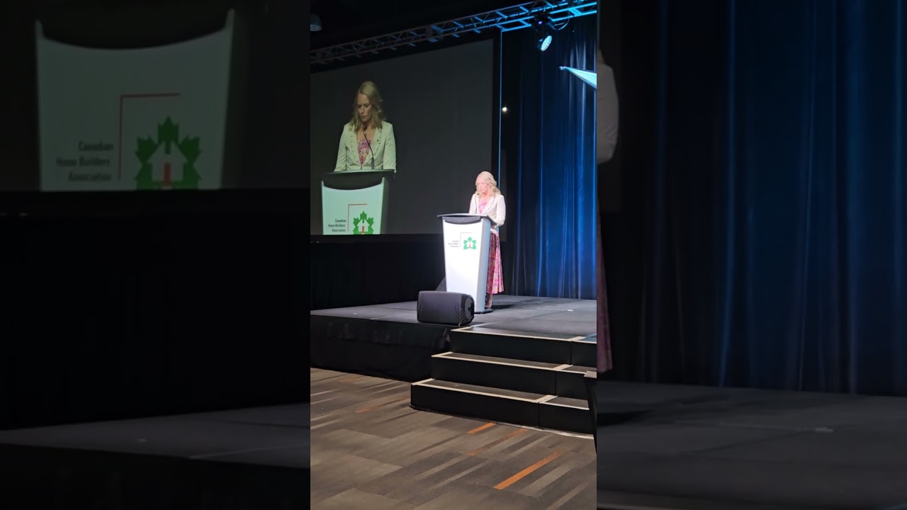 Sue Wastell introduction to CHBA National President Matt McCurrach