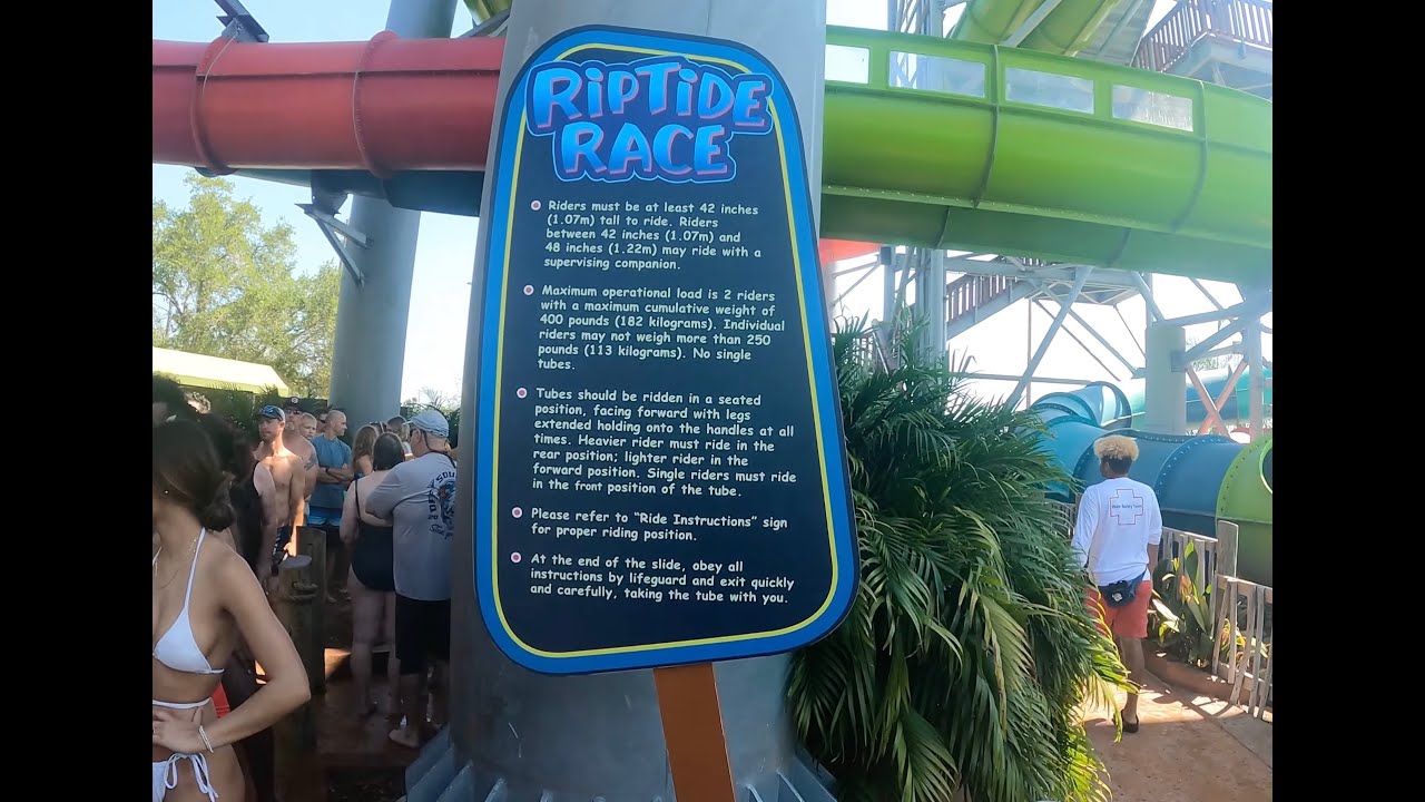Riptide Race - Tube Racer Slide | Aquatica Orlando - YouTube
