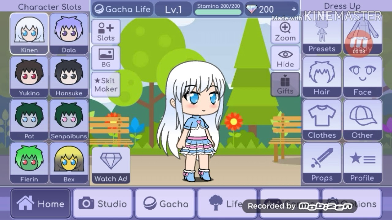 Making A Gacha Character With My Eyes Closed!! 😪 - YouTube