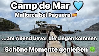 Camp de Mar 🩵 Mallorca 🇪🇸 genialer Rundgang 😍 Liegen & Schirmen zu spät 🏖️ Sonne Wolken 27° ☀️😎