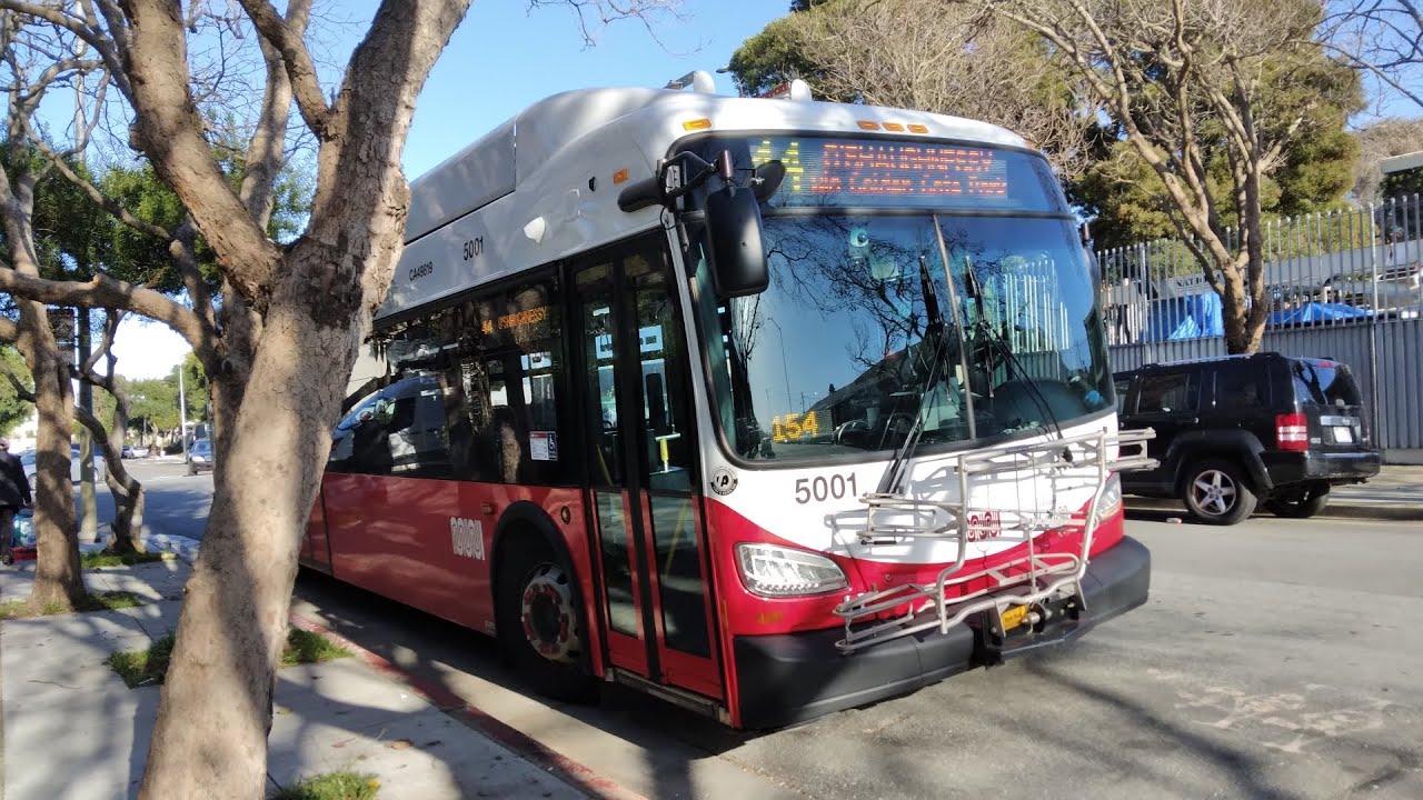 SF Muni 2021 New Flyer XE40 5001 on Route 44 O'Shaughnessy - YouTube