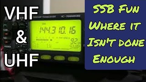 SSB on 2m #vhf on #hamradio #icom