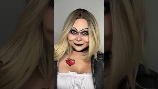 #TiffanyValentine Makeup Transformation 💘 #Chucky #TiffanyRay #HalloweenMakeup #MakeupTutorial