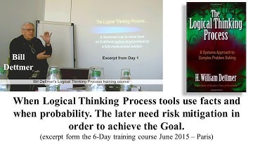 Bill Dettmer about Logical Thinking Process