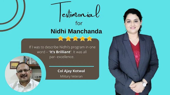 Testimonial for Nidhi Manchanda (Corporate Trainer...