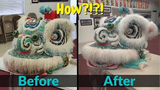 Lion Dance - HOW TO REPAIR AND RESTORE | Before & After | Tutorial