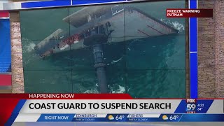 Coast Guard to suspends search for missing crew in Gulf of Mexico
