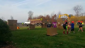 Nerf Gun birthday party capture the flag