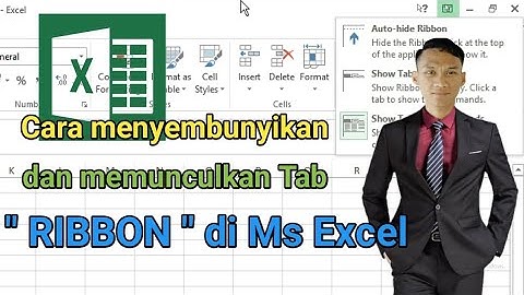 Tutorial cara menyembunyikan dan menampilkan tab Ribbon di Ms Excel
