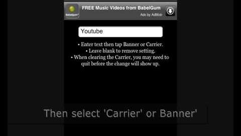 How to change the Carrier Logo on your iPod Touch/Iphone!