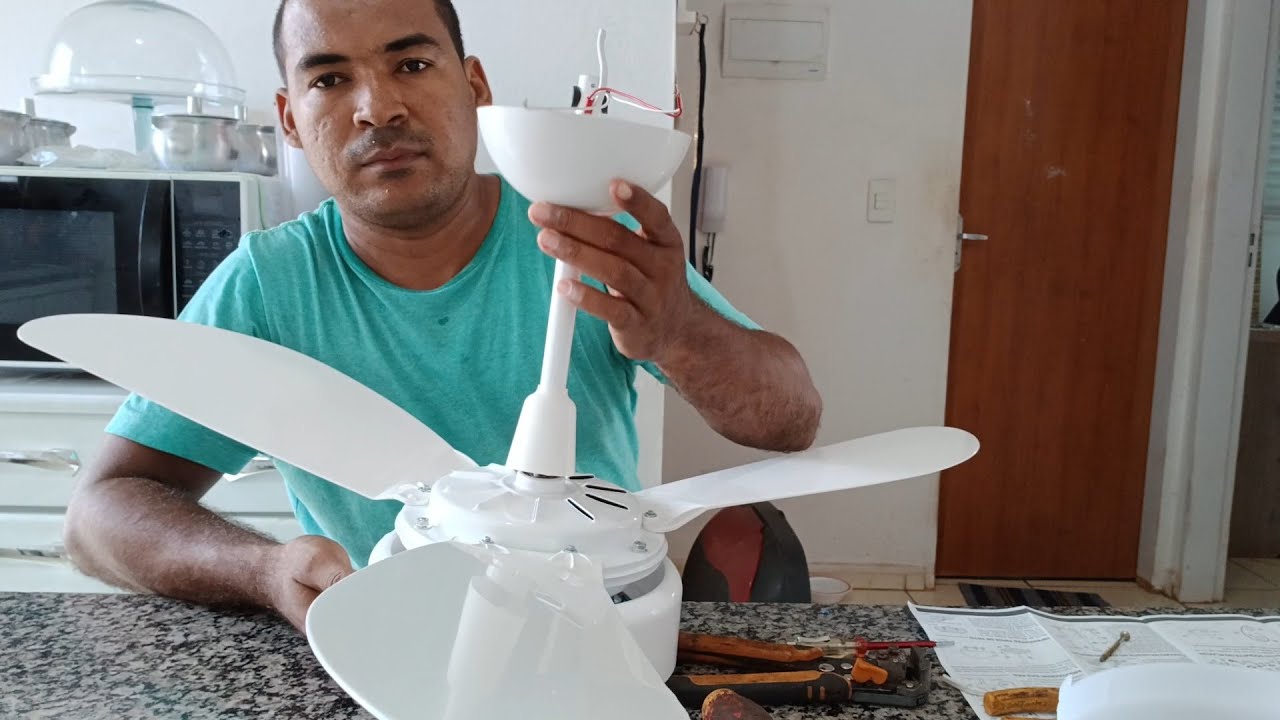 Como montar e instalar ventilador de teto ventisol. - YouTube