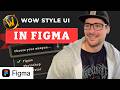 Figma Game UI - World of Warcraft Inspired UI Dropdown Menus &amp; Game UI Button
