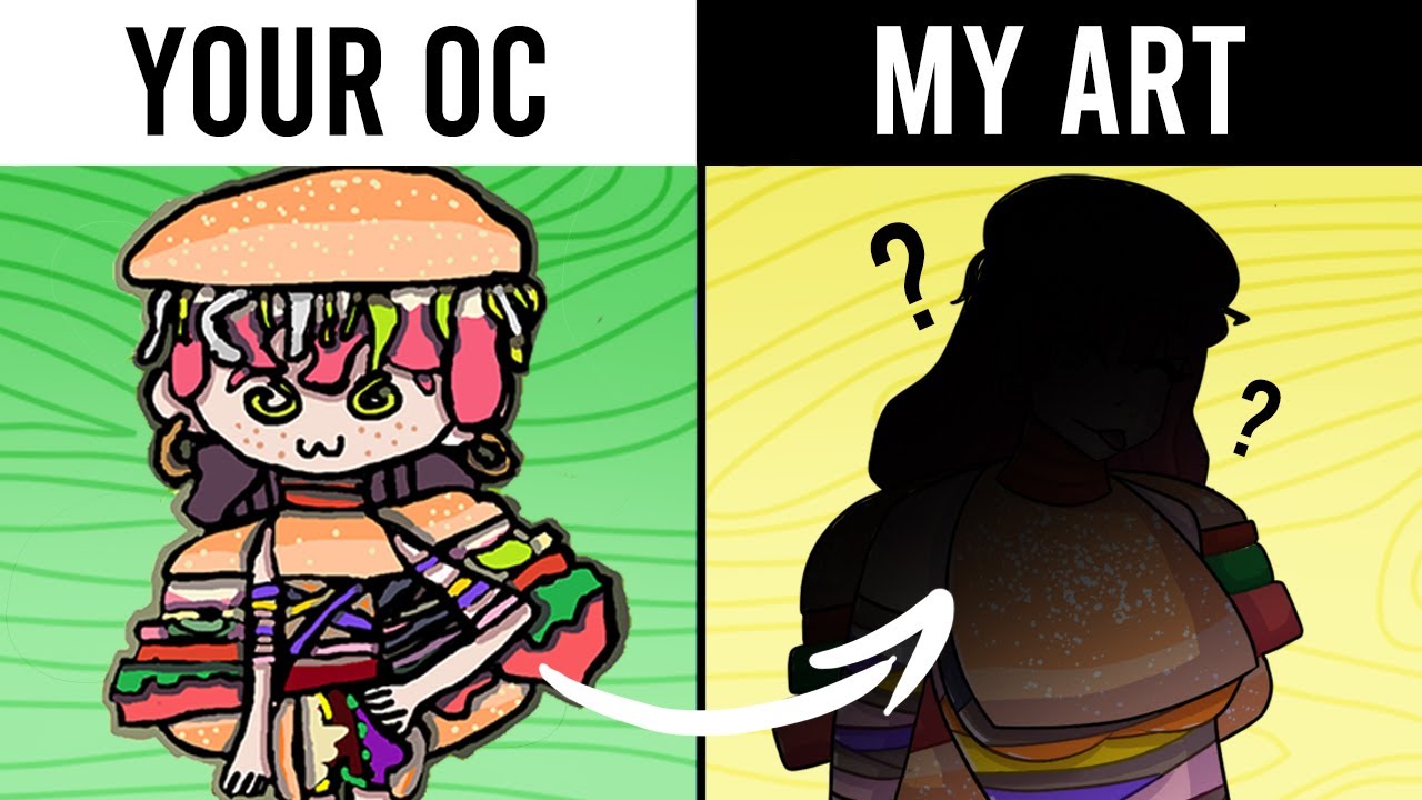 DRAWING MY VIEWERS OC'S IN MY ART STYLE 👀 - YouTube