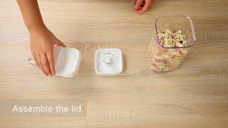 How to disassemble the lid