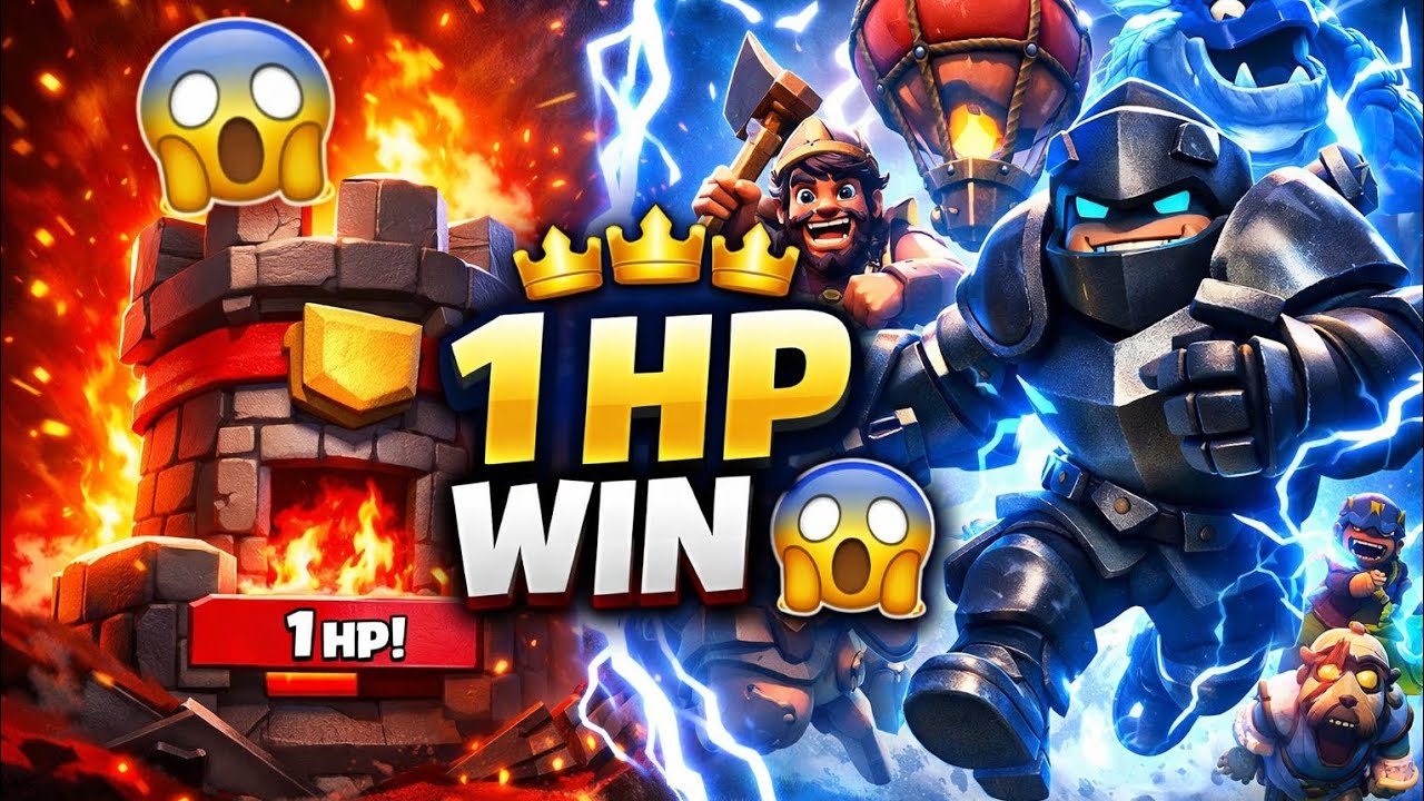 INSANE Comeback 😱 Last 10 Seconds Clutch Win! | Clash Royale Gameplay