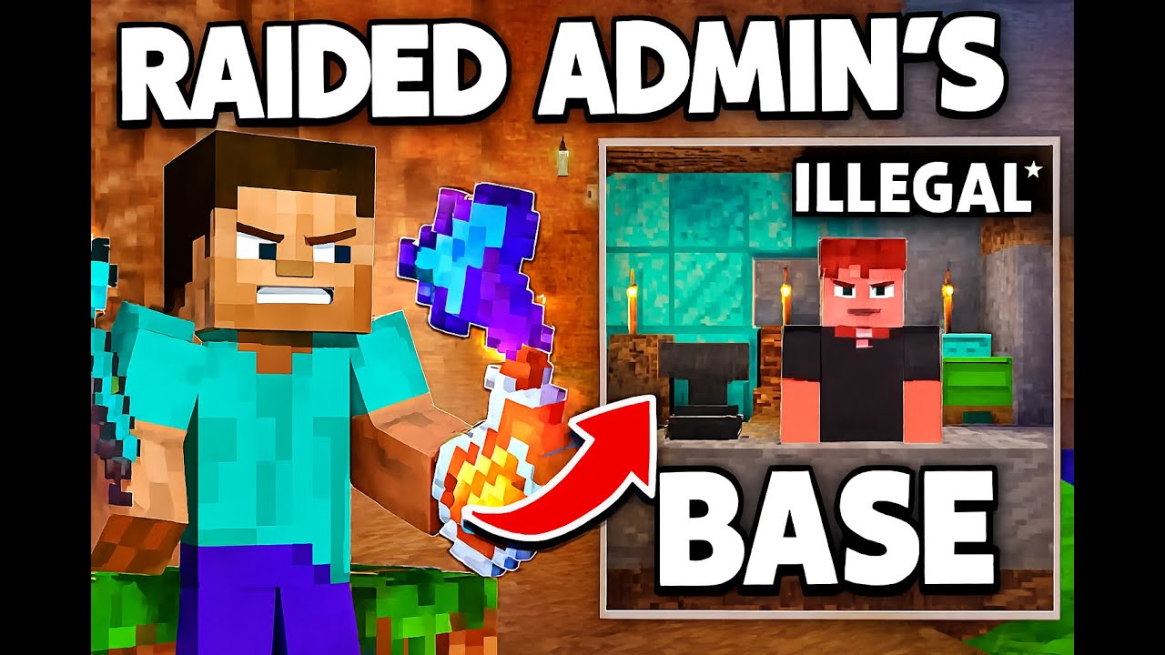raiding admin's OG illigal base !!!! illigal armor ;/