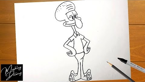 How to Draw Squidward from SpongeBob SquarePants Easy Step by Step