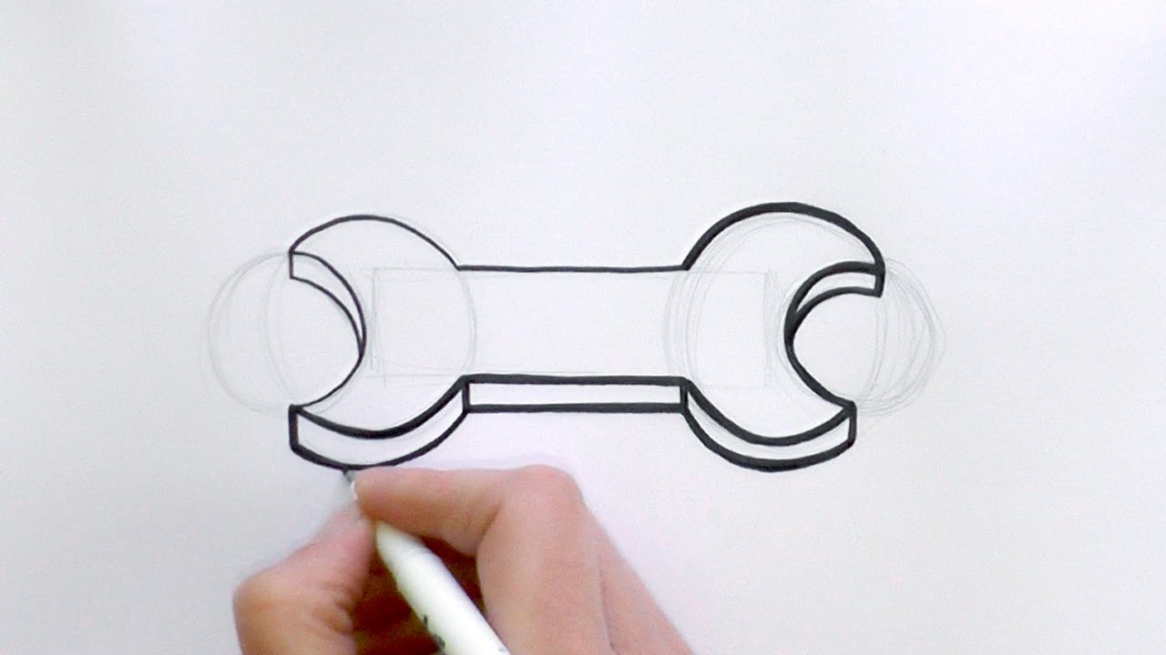 How to Draw a Cartoon Spanner