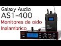 Monitores de Oido Inalambrico - Galaxy audio as1400  Españoll