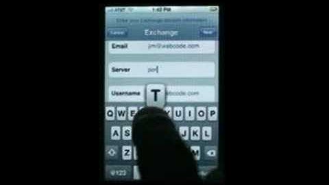 Exchange Setup For The iPhone 2.0