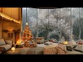  christmas vibe in the elegant cozy bedroom with smooth jazz  piano jazz music for work and study