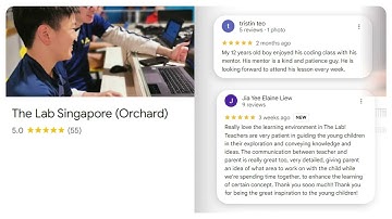 What parents love about The Lab Singapore: Coding & robotics classes for kids 5-14+