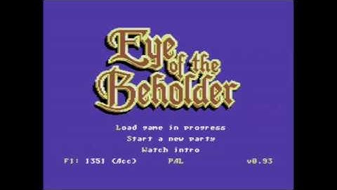 Eye of the Beholder - C64 (Intro near completion)