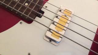 1960's Teisco EB-100 25” Scale Electric Bass Goldfoil Pickup Japan