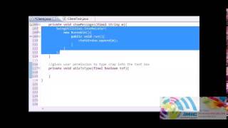 Intermediate Java Tutorial   57   showMessage and ableToType