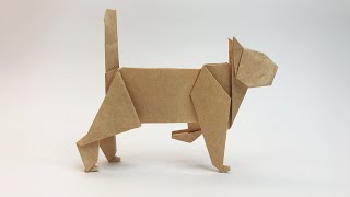 How to make an origami cat (Makoto Yamaguchi) 猫折り紙