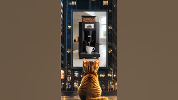 Tiny CEO on a Coffee Run ☕️😼 #cafedesire #coffee #chai #coffeelover