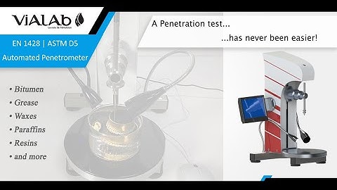 Needle penetration test┃Automated Penetrometer (motorized) EN 1426 | ASTM D5┃VIALAB