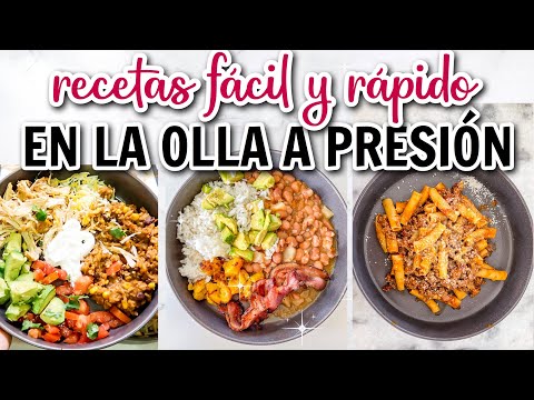 FÁCIL Y RÁPIDO! LAS MEJORES RECETAS OLLA A PRESIÓN ELÉCTRICA | instantpot | Alejandra C Maldonado