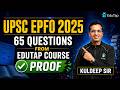 UPSC EPFO 2025 Exam Analysis: How Many Questions Came from EduTap Course?