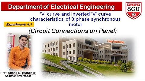 V curve and inverted V curve characteristics of 3 phase synchronous motor by SGU Electrical Dept-4.1