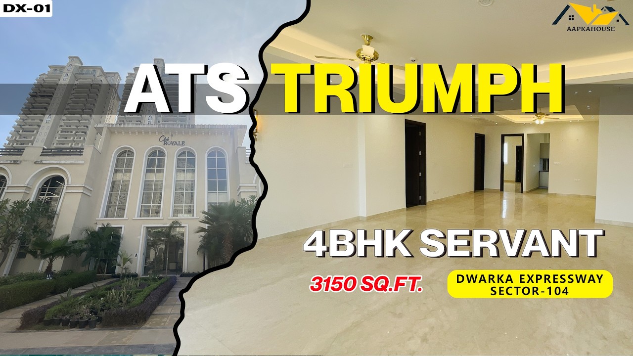 Luxury Living in Gurgaon 🔥 3150 Sq.ft 4BHK + Servant | ATS Triumph Tour