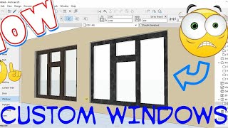 Celebrity 3 EASY STEPS - How to DESIGN your own custom window in ARCHICAD 26 - In 10 MINUTES Wealth