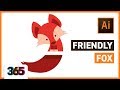 Friendly Fox | Illustrator CC Tutorial #285/365