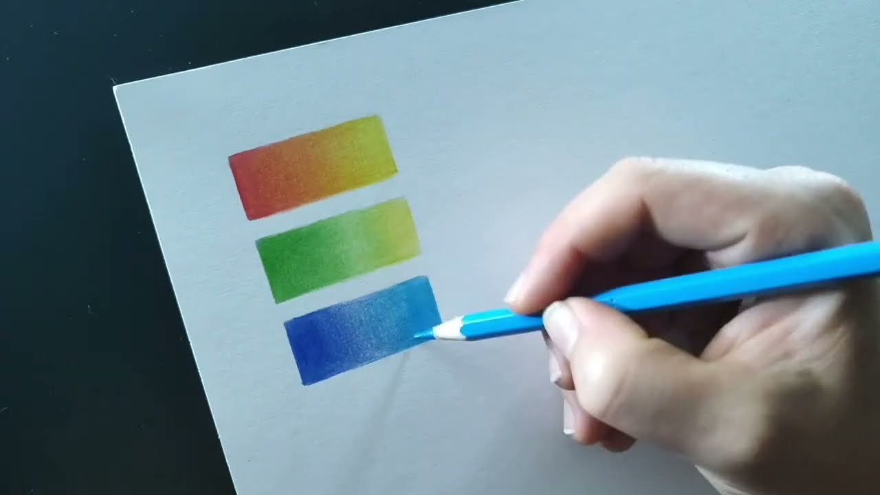 COMO FAZER DEGRADÊ usando lápis de cor | TUTORIAL