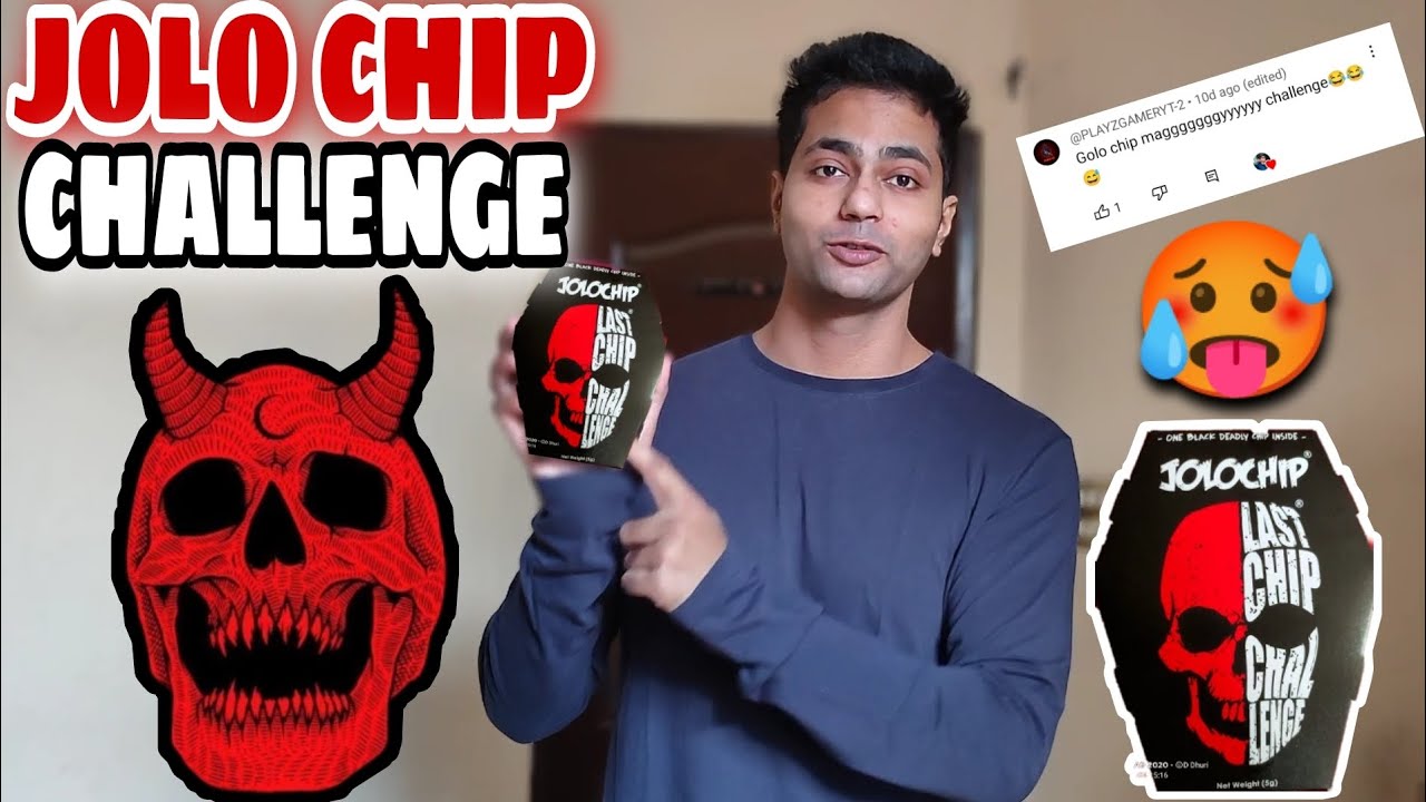 JOLO CHIP EATING CHALLENGE DEATH 🥵 WORLD HOTTEST SPICY JOLO CHIP