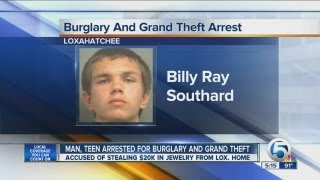 Man, teen arrested for burglary and Grand Theft