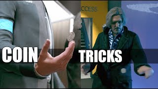 Detroit Become Human - Connor Versus Hank - Who Has The Best Coin Trick?