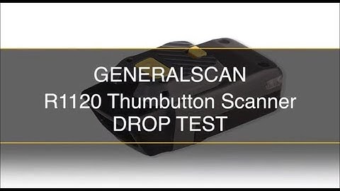 Generalscan Thumbutton Scanner R1120 Survived the Drop Test from 1.5M High to Marble Surface