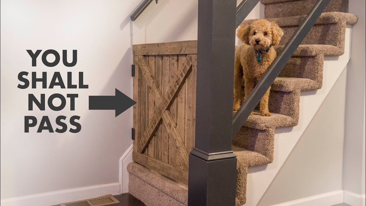 Rustic Pallet Wood Dog/Baby Gate YouTube