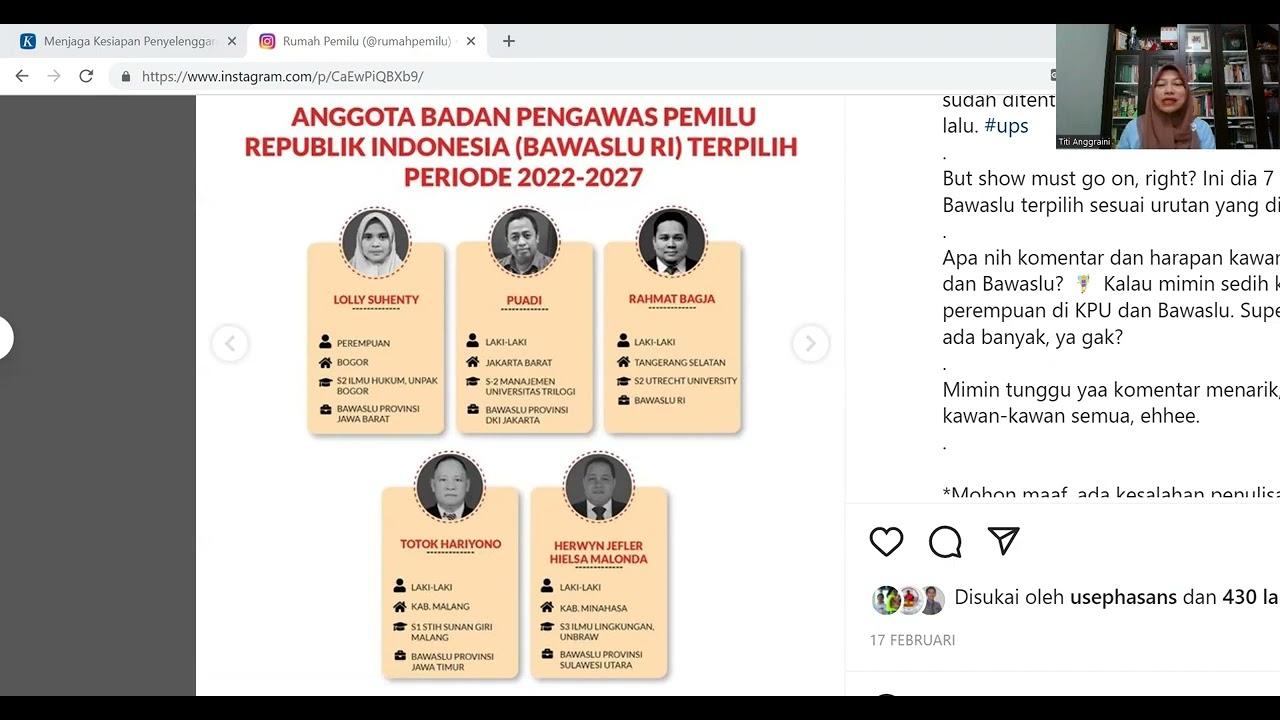 KPU dan Bawaslu Baru: Tantangan Menuju Pemilu Serentak 2024