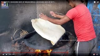 SHOCKING SIZE OF INDIAN BREAD | 70mm ROTI | SHOCKING SIZE OF ROTI | MUMBAI STREET FOODS