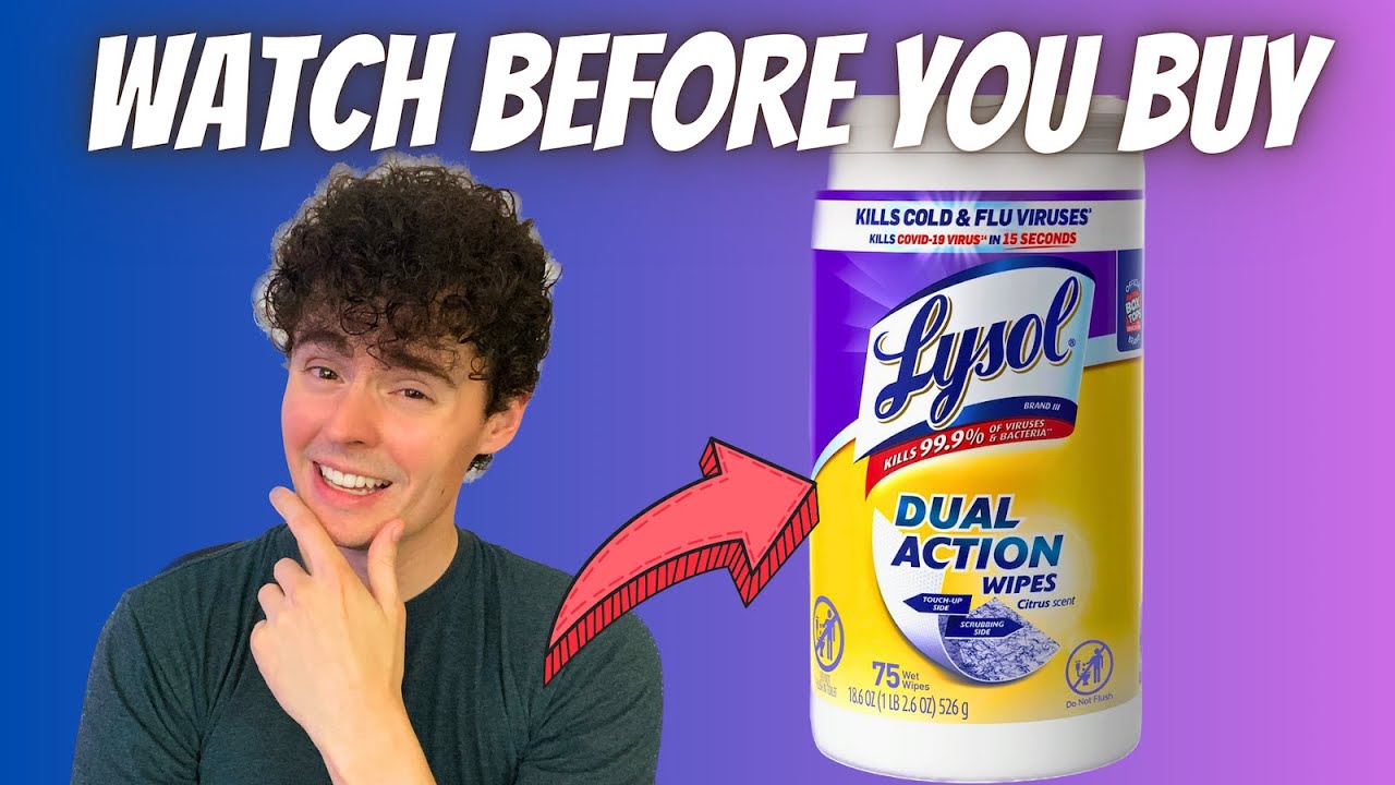 Lysol Dual Action Disinfectant Wipes, Multi-Surface Antibacterial Scrubbing Wipes (Review)