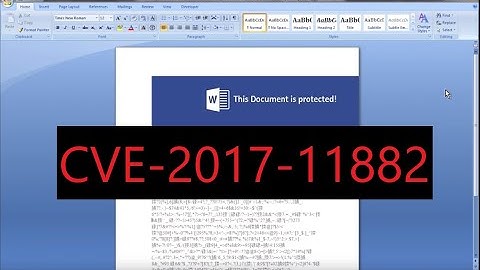 Malware Analysis - CVE-2017-11882 Microsoft Office Equation Editor Buffer Overflow