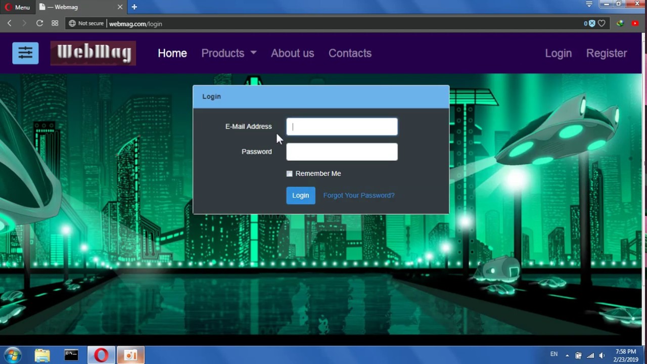 Webmag project on Laravel